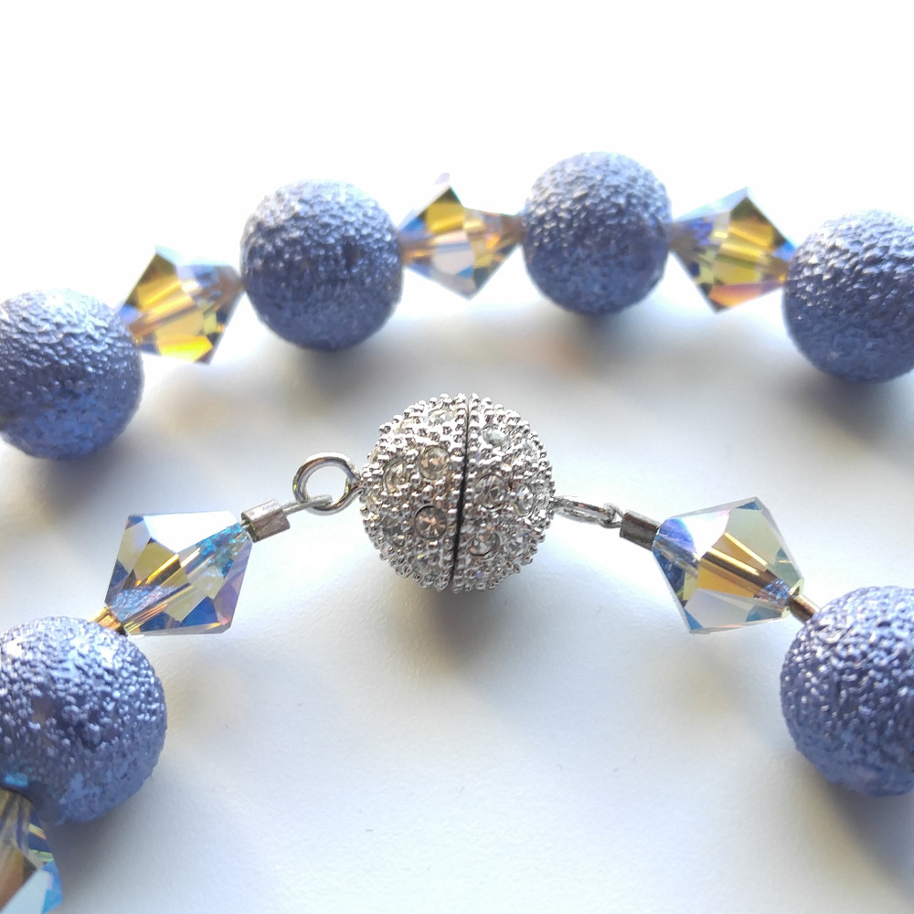 Handmade Swarovski Black Diamond AB2X Necklace - Picture 4 of 6